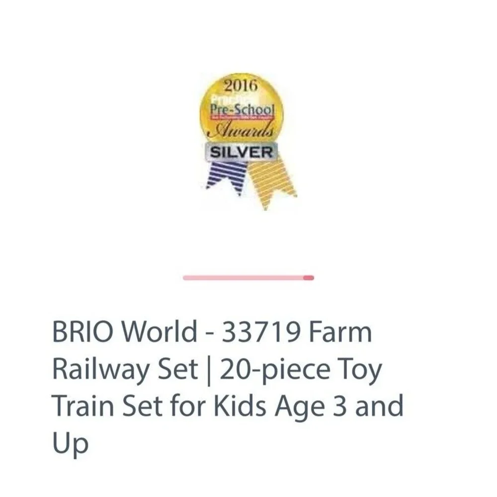 BRIO Farm Railway Set 20 Piece Interactive Train Set Kids Age 3+  #33719